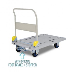 Prestar PF-S301 Foldable Handle Plastic Base Trolley with Brake